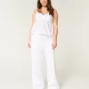 Eyelet Pull-On Baggy Pants,Eyelet Pull-On Baggy Pants