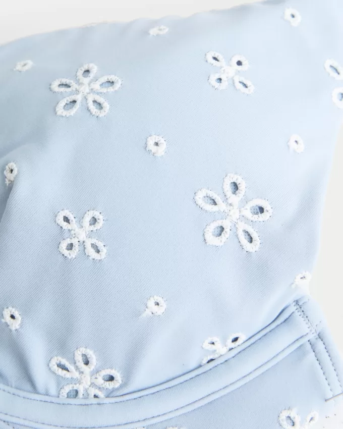 Eyelet Underwire Bikini Top,Eyelet Underwire Bikini Top