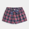 Flannel Tie Shorts,Flannel Tie Shorts