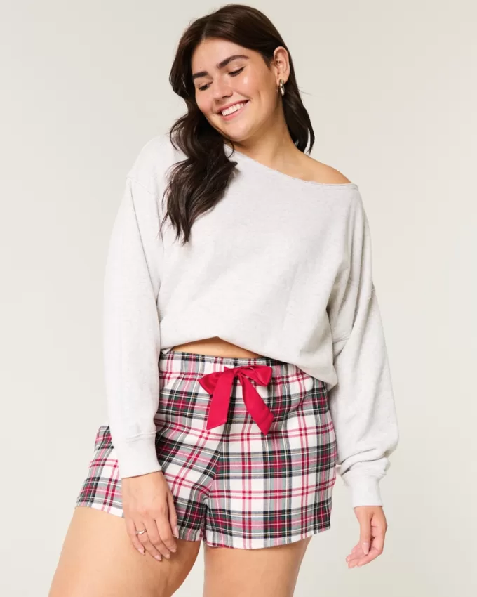 Flannel Tie Shorts,Flannel Tie Shorts