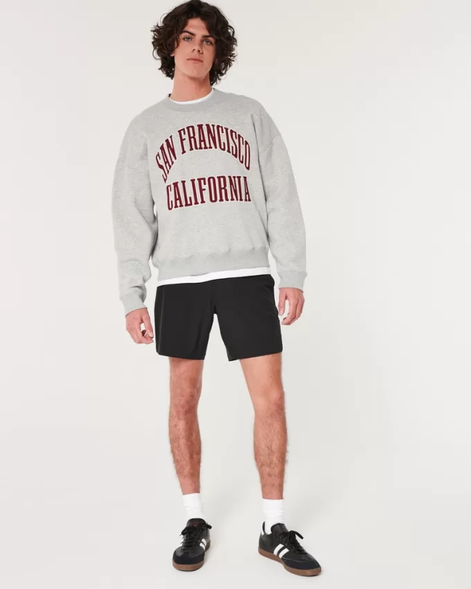 Flex-Waist Hybrid Shorts 7″,Flex-Waist Hybrid Shorts 7″