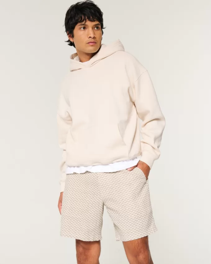 Flex-Waist Textural Woven Shorts 8″,Flex-Waist Textural Woven Shorts 8″