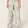 Floral Pattern Baggy Sweatpants,Floral Pattern Baggy Sweatpants