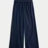 Foldover Waist Super Baggy Pants,Foldover Waist Super Baggy Pants