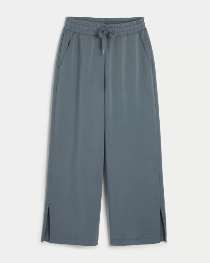 Gilly Hicks Active Cooldown Crop Wide-Leg Pants,Gilly Hicks Active Cooldown Crop Wide-Leg Pants
