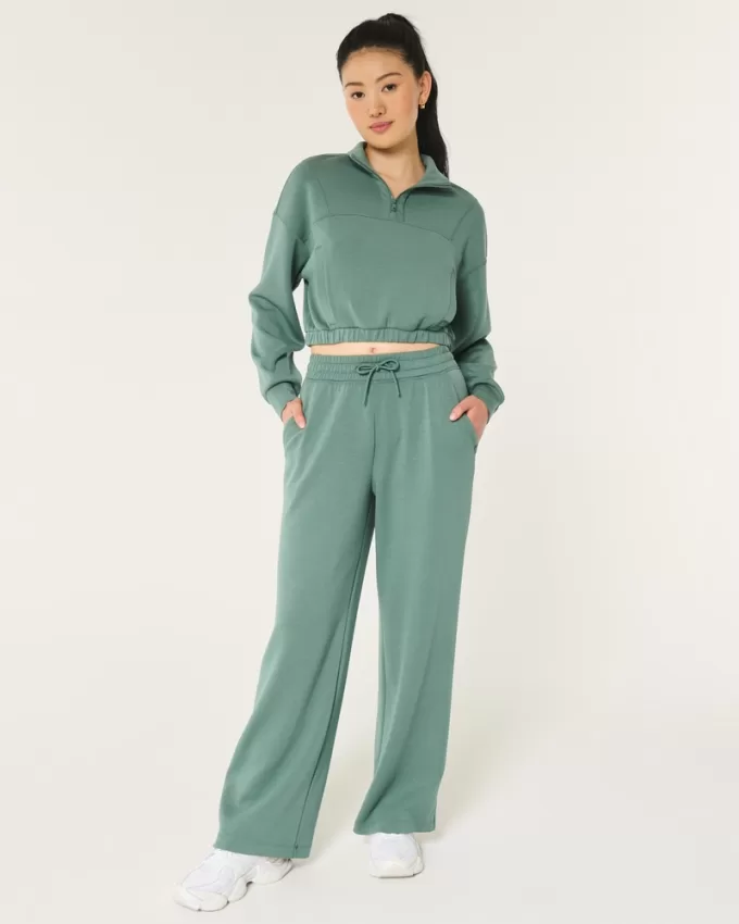 Gilly Hicks Active Cooldown Quarter-Zip Top,Gilly Hicks Active Cooldown Quarter-Zip Top