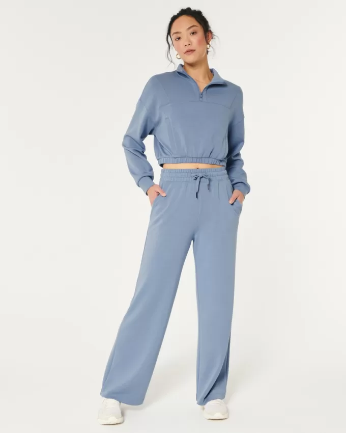 Gilly Hicks Active Cooldown Quarter-Zip Top,Gilly Hicks Active Cooldown Quarter-Zip Top