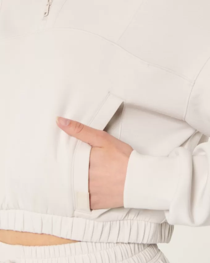 Gilly Hicks Active Cooldown Quarter-Zip Top,Gilly Hicks Active Cooldown Quarter-Zip Top