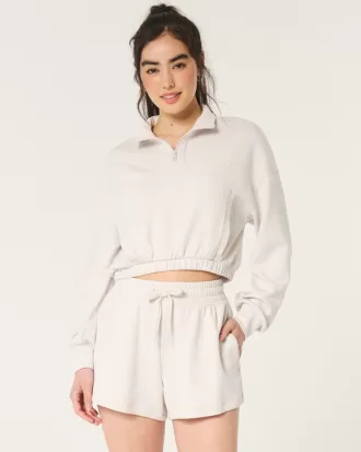 Gilly Hicks Active Cooldown Quarter-Zip Top,Gilly Hicks Active Cooldown Quarter-Zip Top