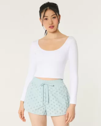 Gilly Hicks Active Eyelet Shorts,Gilly Hicks Active Eyelet Shorts