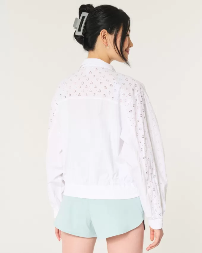 Gilly Hicks Active Eyelet Windbreaker,Gilly Hicks Active Eyelet Windbreaker