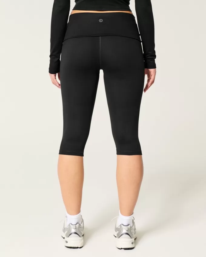 Gilly Hicks Active Recharge Foldover Waist Capri Pants,Gilly Hicks Active Recharge Foldover Waist Capri Pants