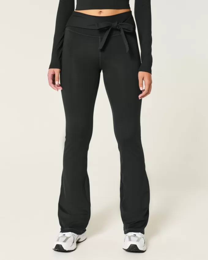 Gilly Hicks Active Recharge Tie-Waist Boot Pants,Gilly Hicks Active Recharge Tie-Waist Boot Pants