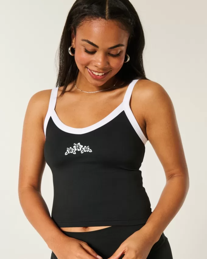 Gilly Hicks Active Recharge Tipped Tank,Gilly Hicks Active Recharge Tipped Tank