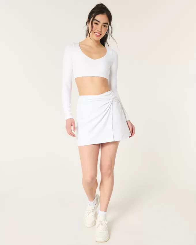 Gilly Hicks Active Recharge Ultra-Crop Plunge Top,Gilly Hicks Active Recharge Ultra-Crop Plunge Top