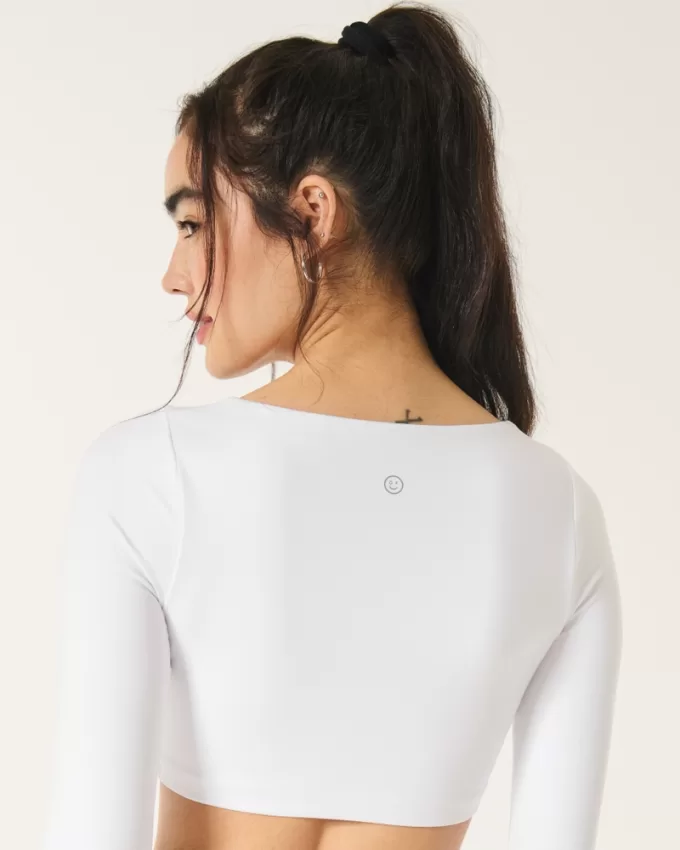 Gilly Hicks Active Recharge Ultra-Crop Plunge Top,Gilly Hicks Active Recharge Ultra-Crop Plunge Top