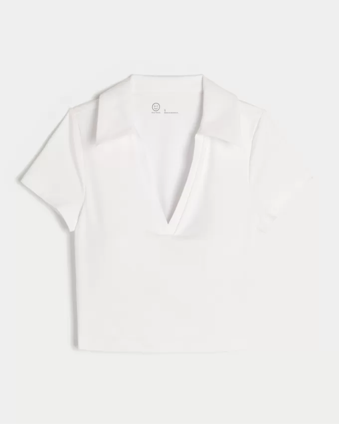 Gilly Hicks Active Short-Sleeve Polo,Gilly Hicks Active Short-Sleeve Polo