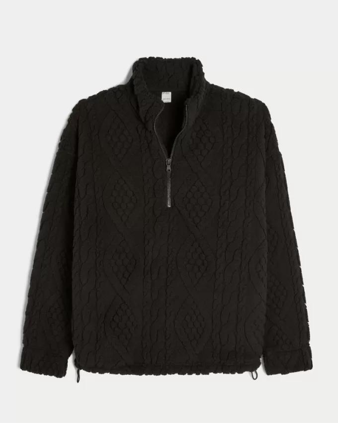 Gilly Hicks Cozy Quarter-Zip Sweatshirt,Gilly Hicks Cozy Quarter-Zip Sweatshirt