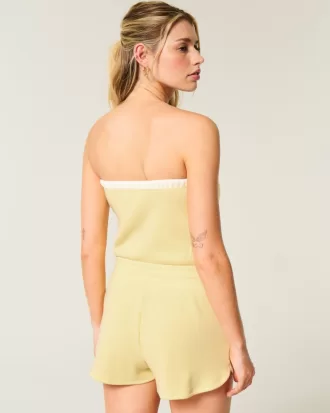 Gilly Hicks Cozy Strapless Waffle Onesie,Gilly Hicks Cozy Strapless Waffle Onesie