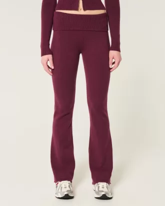 Gilly Hicks Cozy Sweater-Knit Foldover Waist Boot Pants,Gilly Hicks Cozy Sweater-Knit Foldover Waist Boot Pants