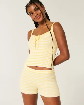 Gilly Hicks Cozy Sweater-Knit Shorts,Gilly Hicks Cozy Sweater-Knit Shorts