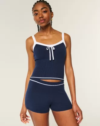 Gilly Hicks Cozy Sweater-Knit Shorts,Gilly Hicks Cozy Sweater-Knit Shorts