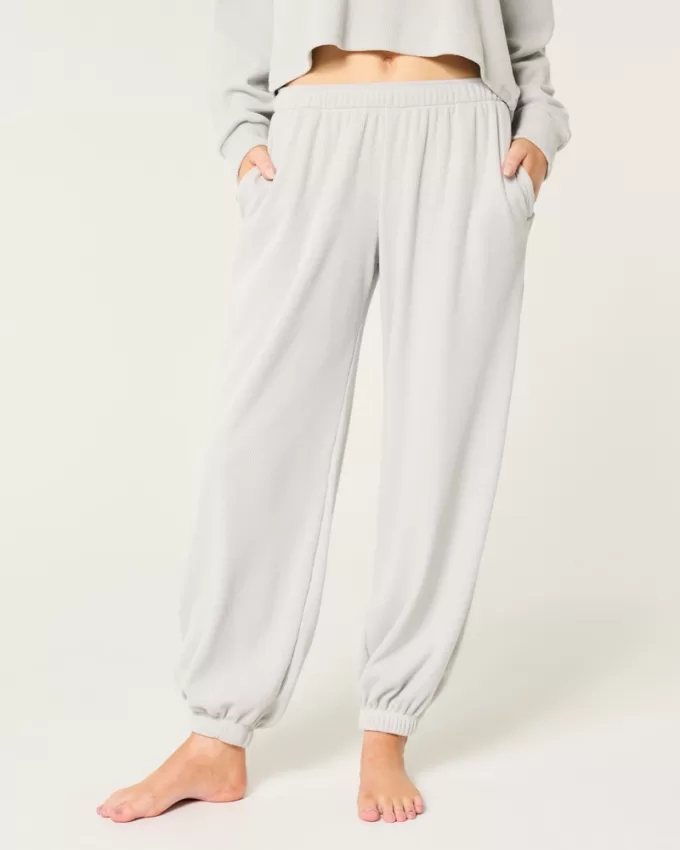 Gilly Hicks Cozy Waffle Baggy Joggers,Gilly Hicks Cozy Waffle Baggy Joggers