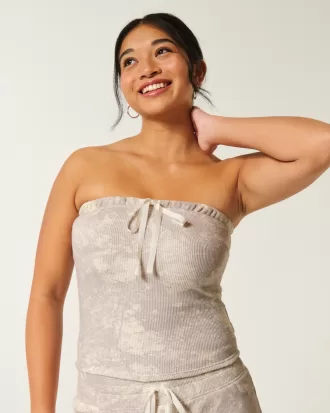 Gilly Hicks Cozy Waffle Bandeau Top,Gilly Hicks Cozy Waffle Bandeau Top