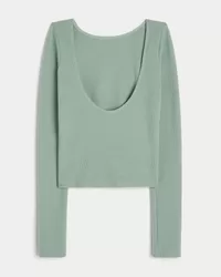 Gilly Hicks Cozy Waffle Boat-Neck Top,Gilly Hicks Cozy Waffle Boat-Neck Top