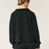 Gilly Hicks Cozy Waffle Quarter-Zip Top,Gilly Hicks Cozy Waffle Quarter-Zip Top