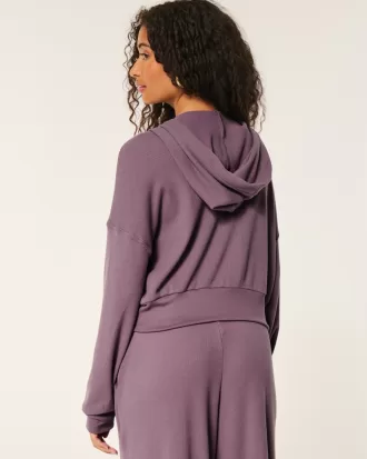 Gilly Hicks Cozy Waffle Zip-Up Hoodie,Gilly Hicks Cozy Waffle Zip-Up Hoodie