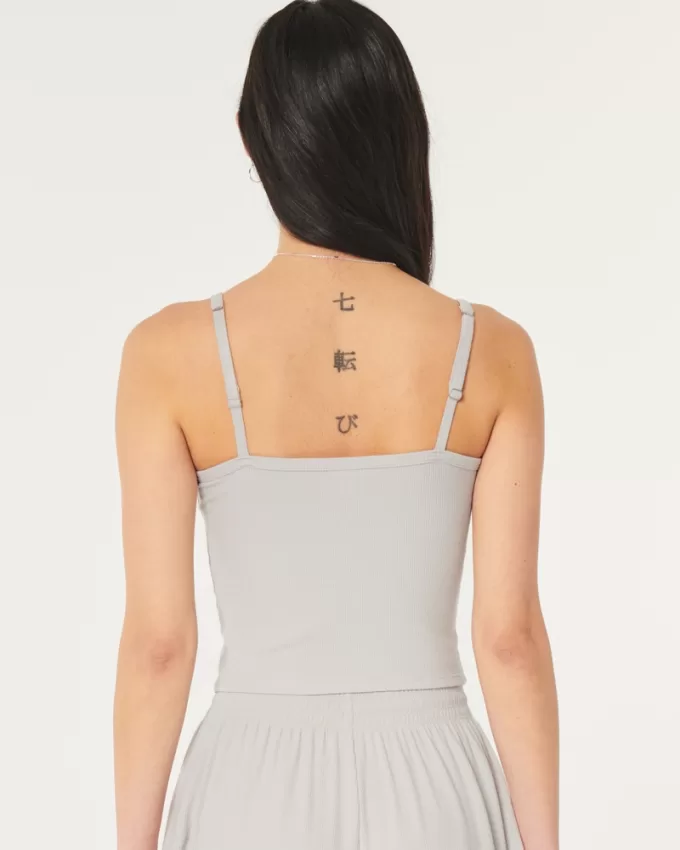 Gilly Hicks Jersey Rib Plunge Tank,Gilly Hicks Jersey Rib Plunge Tank