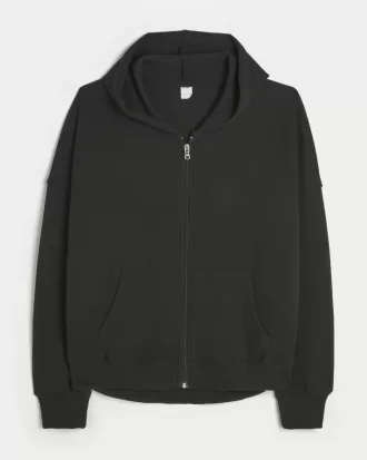 Gilly Hicks Oversized Waffle Zip-Up Hoodie,Gilly Hicks Oversized Waffle Zip-Up Hoodie