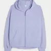 Gilly Hicks Oversized Waffle Zip-Up Hoodie,Gilly Hicks Oversized Waffle Zip-Up Hoodie