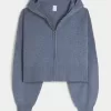 Gilly Hicks Relaxed Sweater-Knit Zip-Up Hoodie,Gilly Hicks Relaxed Sweater-Knit Zip-Up Hoodie