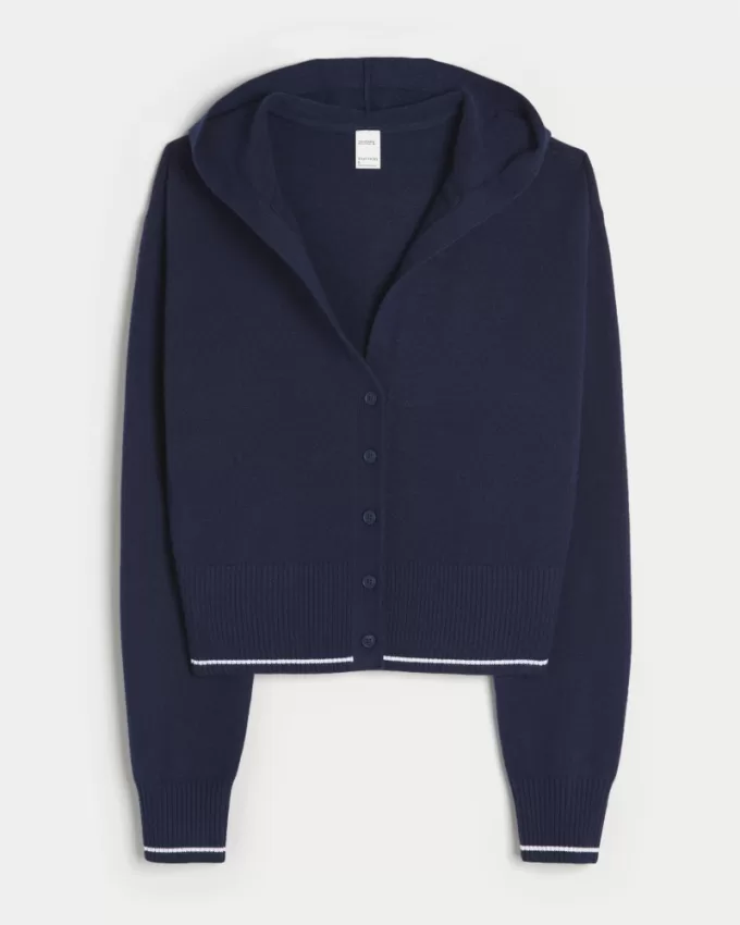 Gilly Hicks Slouchy Hooded Cardigan,Gilly Hicks Slouchy Hooded Cardigan