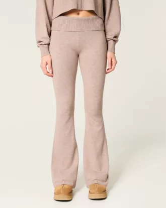 Gilly Hicks Sweater-Knit Foldover Waist Flare Pants,Gilly Hicks Sweater-Knit Foldover Waist Flare Pants