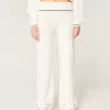 Gilly Hicks Sweater-Knit Foldover Waist Straight Pants,Gilly Hicks Sweater-Knit Foldover Waist Straight Pants