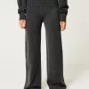 Gilly Hicks Sweater-Knit Foldover Waist Straight Pants,Gilly Hicks Sweater-Knit Foldover Waist Straight Pants