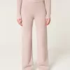 Gilly Hicks Sweater-Knit Straight Pants,Gilly Hicks Sweater-Knit Straight Pants