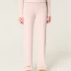 Gilly Hicks Sweater-Knit Straight Pants,Gilly Hicks Sweater-Knit Straight Pants