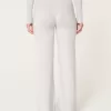 Gilly Hicks Sweater-Knit Straight Pants,Gilly Hicks Sweater-Knit Straight Pants