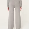 Gilly Hicks Sweater-Knit Straight Pants,Gilly Hicks Sweater-Knit Straight Pants