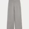 Gilly Hicks Sweater-Knit Straight Pants,Gilly Hicks Sweater-Knit Straight Pants