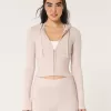 Gilly Hicks Sweater-Knit Zip-Up Hoodie,Gilly Hicks Sweater-Knit Zip-Up Hoodie