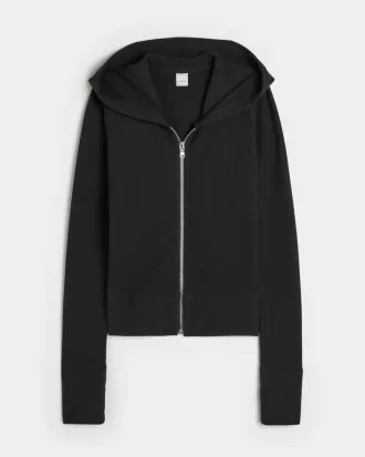 Gilly Hicks Waffle Zip-Up Hoodie,Gilly Hicks Waffle Zip-Up Hoodie