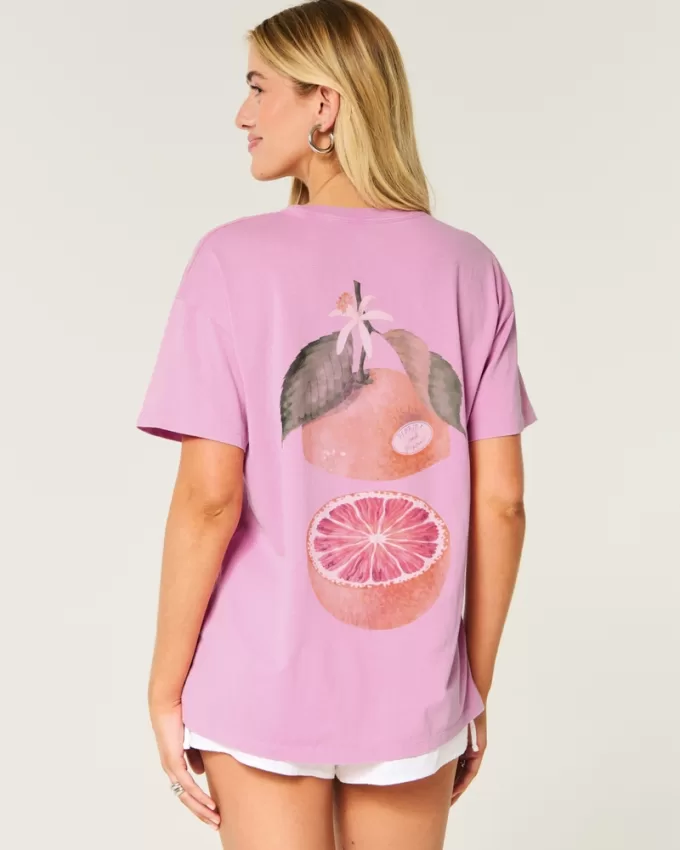 Grapefruit Graphic Tee,Grapefruit Graphic Tee