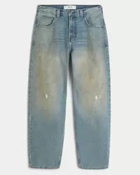 Greased Medium Wash Baggy Skater Jeans,Greased Medium Wash Baggy Skater Jeans