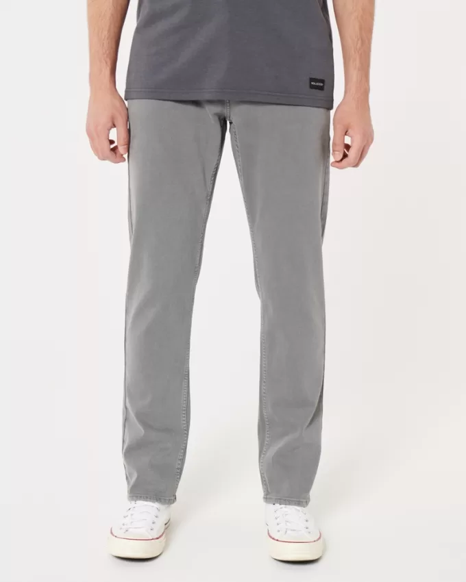 Grey Slim Straight Jeans,Grey Slim Straight Jeans