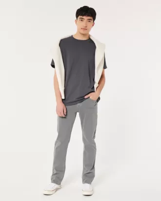 Grey Slim Straight Jeans,Grey Slim Straight Jeans
